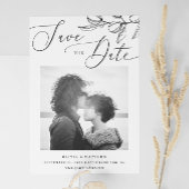 Save The Date Mariage aux olives noires et blanches | Photo ital