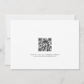 Save The Date Mariage avec superposition de photo minimaliste (Dos)