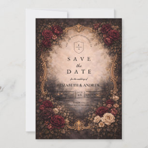 Save The Date Mariage baroque européen antique