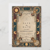 Save The Date Mariage Baroque Royal Céleste (Devant)