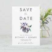 Save The Date Mariage Berry minimal (Debout devant)