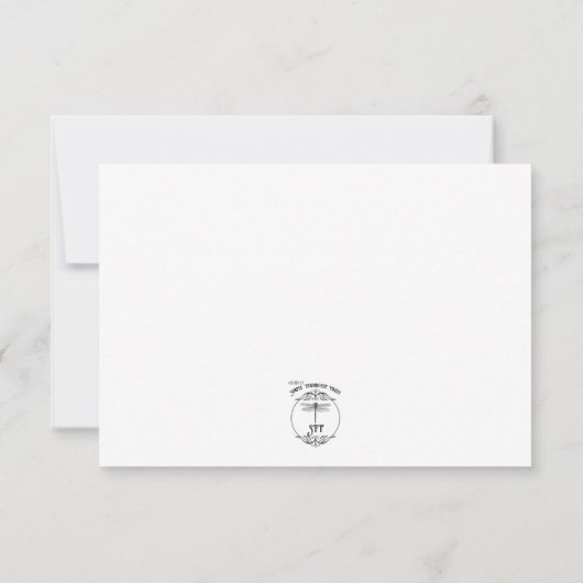 Save The Date Mariage blanc classique (Dos)