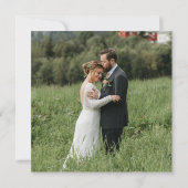 Save The Date Mariage Blason de monogramme floral formel (Dos)