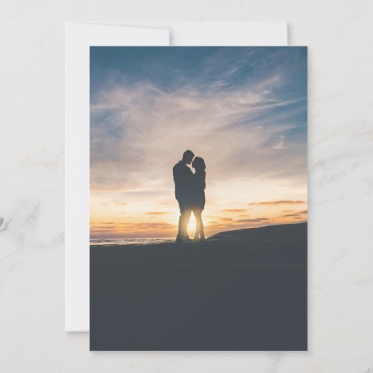 Save The Date Mariage bleu opulent (Dos)