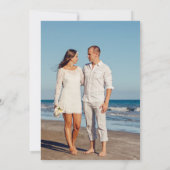 Save The Date Mariage bleu opulent (Dos)