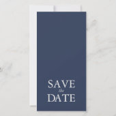 Save The Date Mariage Blue Wave Seahorse ID836 (Dos)
