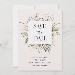 Save The Date Mariage Bohème Faire Part de Date de Sauvegarde