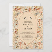 Save The Date Mariage Bohème Fleur Sauvage (Devant)