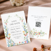 Save The Date Mariage Bohème Fleur sauvage de Meadow
