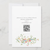 Save The Date Mariage Bohème Fleur sauvage de Meadow (Dos)