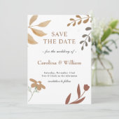 Save The Date Mariage Bohème Floral (Debout devant)