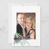 Save The Date Mariage Bohème Mystique Succulent Rustique (Dos)