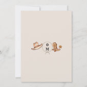 Save The Date Mariage Bohème Occidental  (Dos)