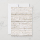 Save The Date Mariage Bohème Rustique Flèche Étape de sauvegarde (Dos)