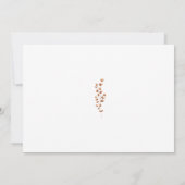 Save The Date Mariage bohémien de fleurs d'oranges (Dos)