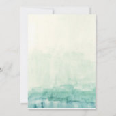 Save The Date Mariage Boho bleu Aquarelle (Dos)