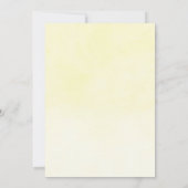 Save The Date Mariage Boho de lavande de citron d'aquarelle (Dos)