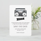 Save The Date Mariage Boom Box - Sauvegarder la Date (Debout devant)
