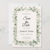 Save The Date Mariage Botanique à l'Eucalyptus (Devant)