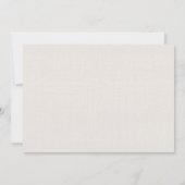 Save The Date Mariage Botanique aux Fleurs Sauvages Simples (Dos)
