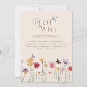 Save The Date Mariage Botanique avec une touche de fleurs sauvag (Devant)