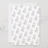 Save The Date Mariage botanique de vacances Épargnez la date (Dos)