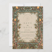 Save The Date Mariage Botanique de Verger Vintage (Devant)