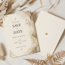 Mariage Botanique Élégant en Marbre Doré