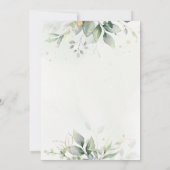 Save The Date Mariage Botanique Gold Greenery (Dos)