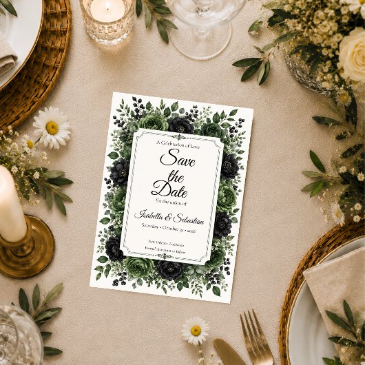 Save The Date Mariage Botanique Maussade