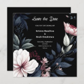 Save The Date Mariage botanique moderne Whimsy (Devant / Derrière)