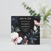 Save The Date Mariage botanique moderne Whimsy (Debout devant)