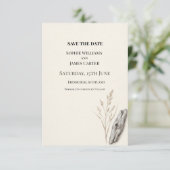 Save The Date Mariage Botanique Neutre (Debout devant)