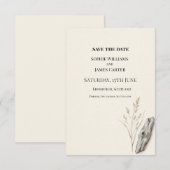 Save The Date Mariage Botanique Neutre (Devant / Derrière)