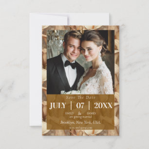 Save The Date Mariage Botanique Tendance avec Lys de Calla Ivoir