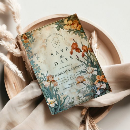 Save The Date Mariage Botanique Tropical Vintage