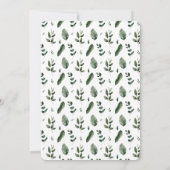 SAVE THE DATE MARIAGE BOTANIQUE VERT DE PRINTEMPS (Dos)