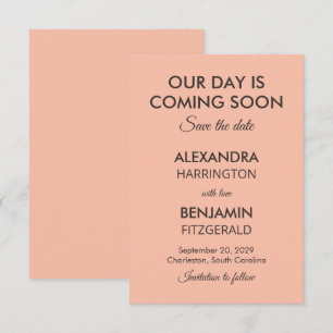 Save The Date Mariage Botanique Vintage Palette Florale Organi