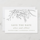 Save The Date Mariage Bouquet débordant (Devant)