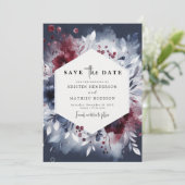 Save The Date Mariage Bourgogne intemporel (Debout devant)