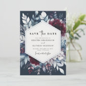 Save The Date Mariage Bourgogne minimal (Debout devant)