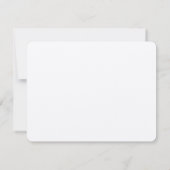 Save The Date Mariage Calligraphie Florale Noir Blanc (Dos)
