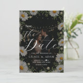 Save The Date Mariage Camomille Noire (Debout devant)