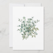 Save The Date Mariage Campagnard à la Verdure d'Eucalyptus (Dos)