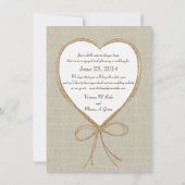 Save The Date Mariage campagnard Enregistrer la date (Dos)