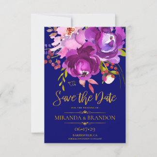 Save The Date Mariage campagnard floral rustique Enregistrer la