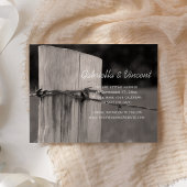 Save The Date Mariage campagnard postal de clôture rurale Enregi