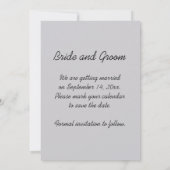 Save The Date Mariage campagnard Red Barn Enregistrer la date (Dos)