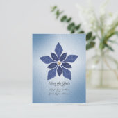 Save The Date Mariage campagnard Rustic Blue Denim Enregistrer L (Debout devant)