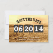 Save The Date Mariage campagnard rustique Enregistrer la date An (Devant)